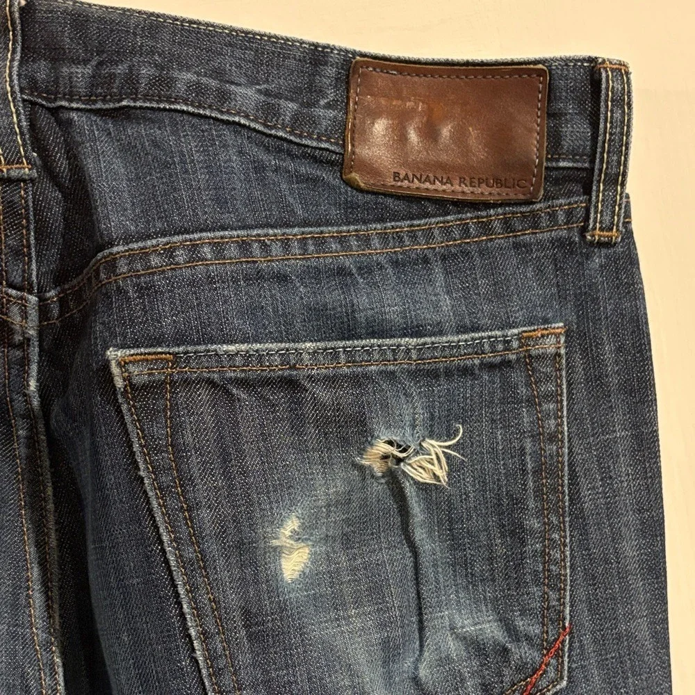 Banana Republic Men's Dark Blue Straight Fit Jeans‎ size 33W x 34L